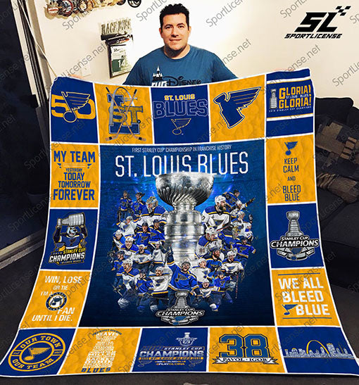 St. Louis Blues  Quilt Blanket