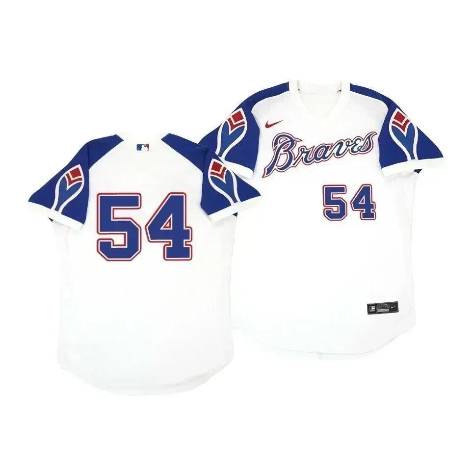 Atlanta Braves Jersey, Max Fried 54 Cooperstown White Throwback Home Jersey