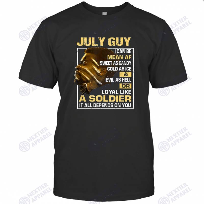 Mens July Guy I Can Be Af Sweet As Candy Birthday Gifts T-shirt