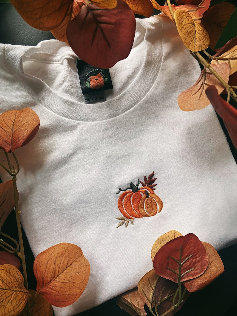 Pumpkins Halloween Embroidered Sweatshirt 2D Crewneck Sweatshirt All Over Print Sweatshirt For Women Sweatshirt For Men Sws4311