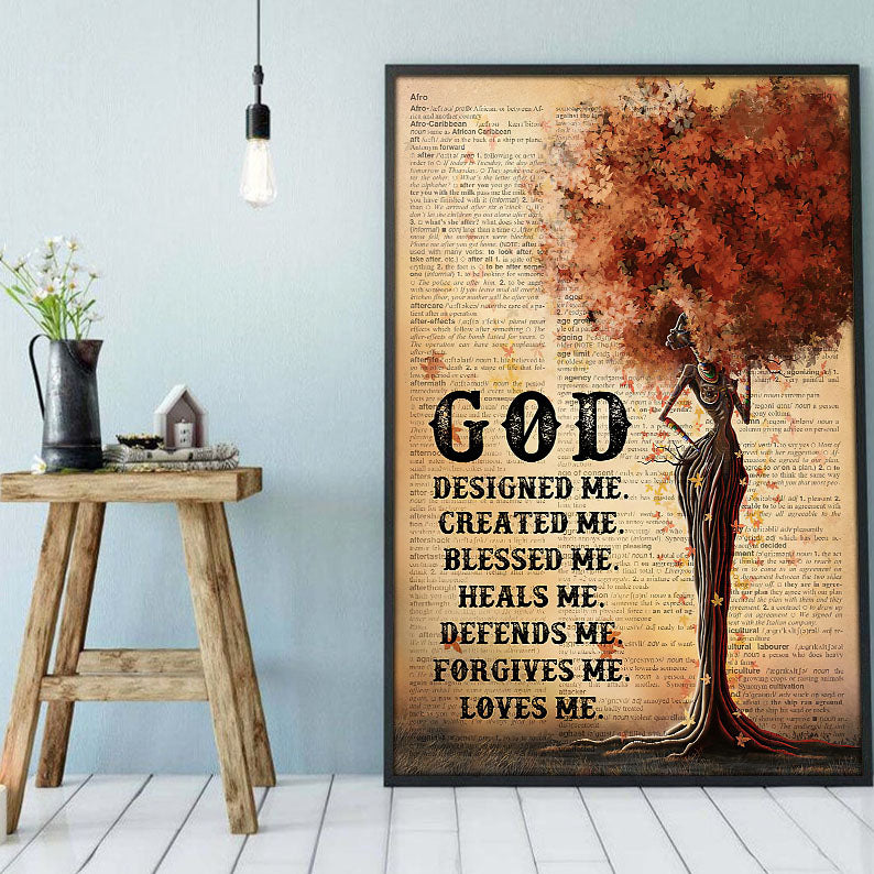 Black American Canvas Art Retro Afro Poster Prints Black Queen African King Delightful Digital Prints