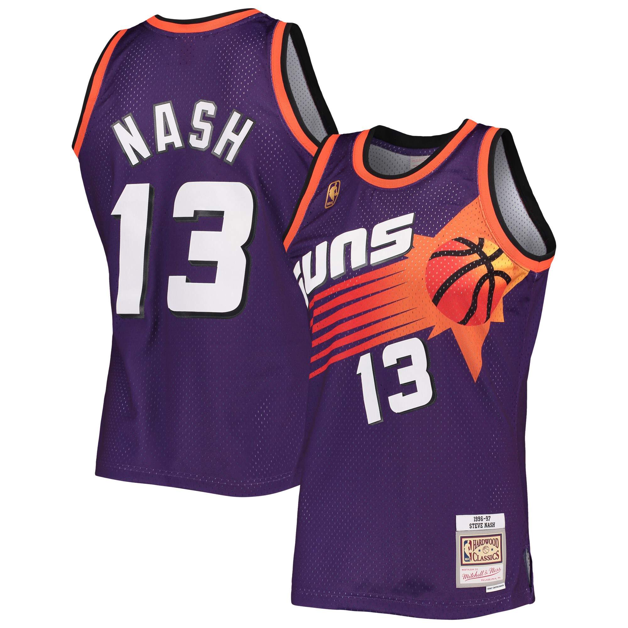 Steve Nash Phoenix Suns Mitchell & Ness 1996/97 Hardwood Classics Swingman Jersey – Purple