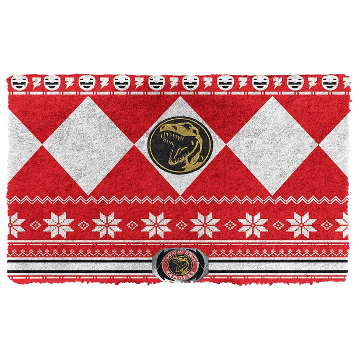 Waybackapparel Mighty Morphin Power Ranger Ugly Red 3D Doormat