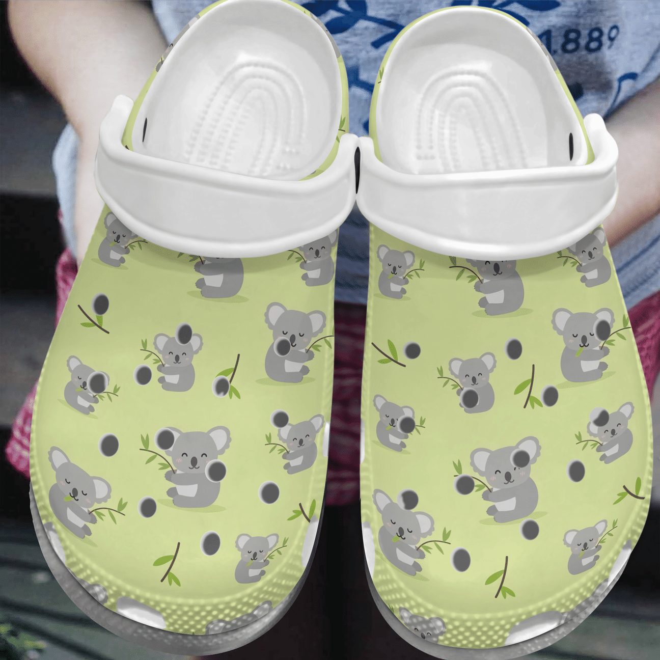 Koala Personalized Clog, Custom Name, Text, Color, Number Fashion Style For Women, Men, Kid, Print 3D Happiness