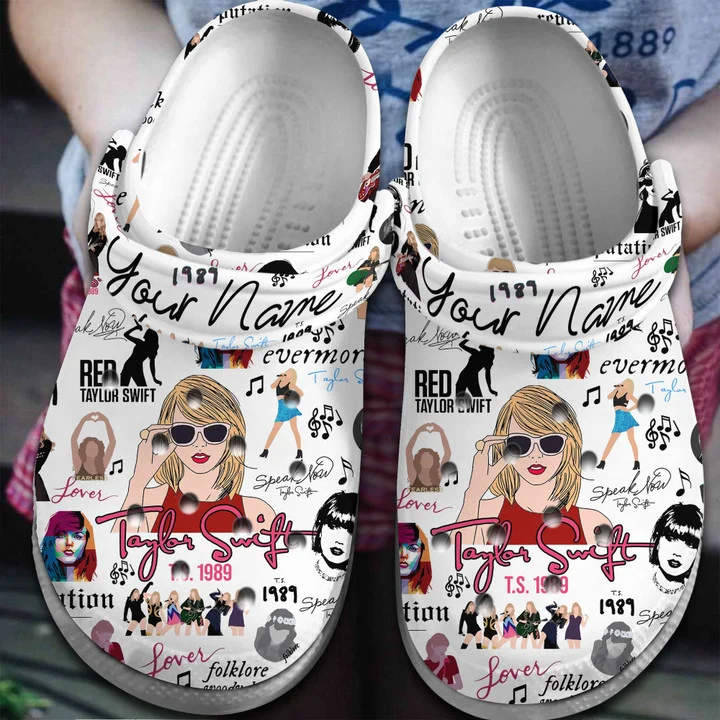 Taylor Swift Crocss Clogs Crocband Comfortable Shoes 7