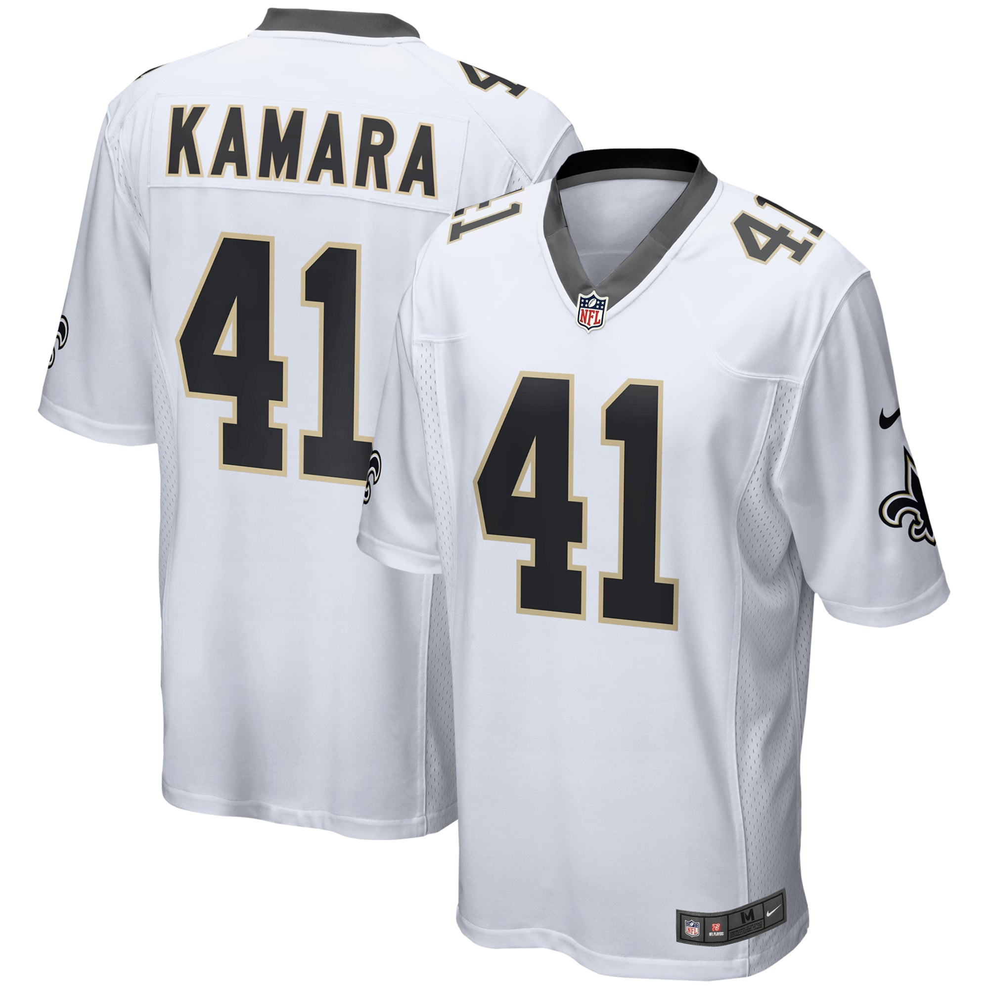 Alvin Kamara New Orleans Saints Game Jersey – White NFL