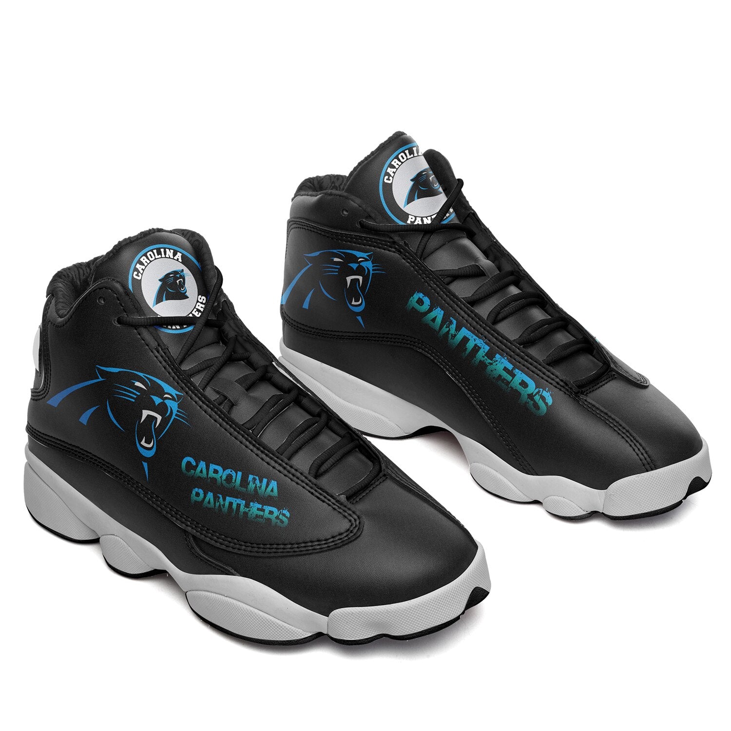 Carolina Panthers Casual Air Jordon Sneaker Shoes