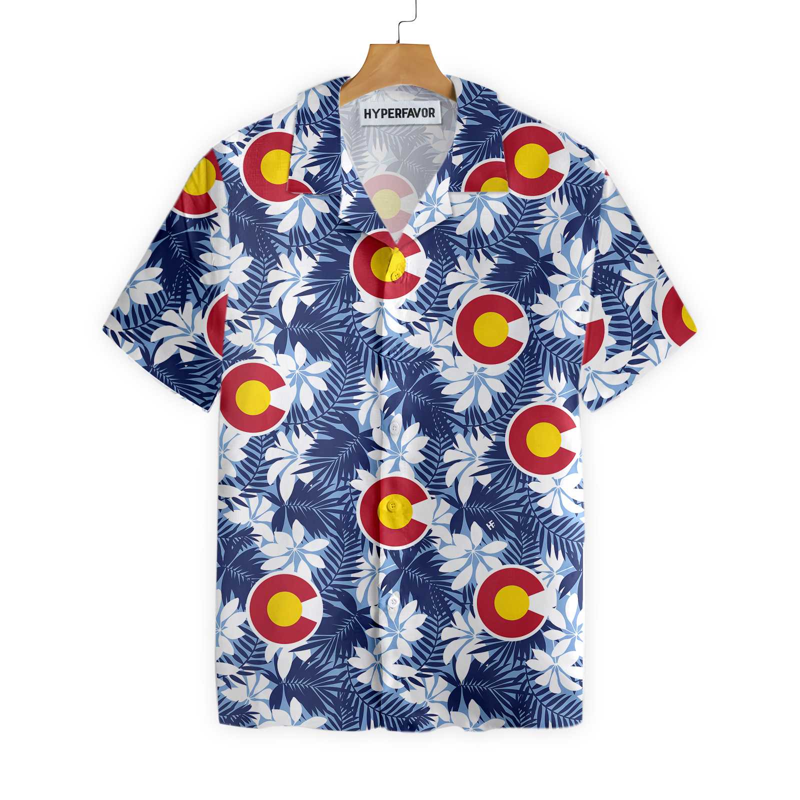 Colorado Flag Seamless Pattern Usa Hawaii Shirt Ha85411