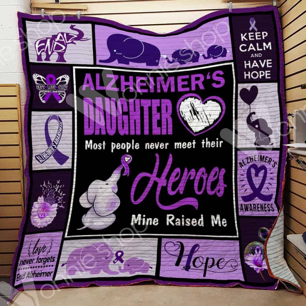 Alzheimer Daughter Elephant Quilt Blanket DHC01021378TD