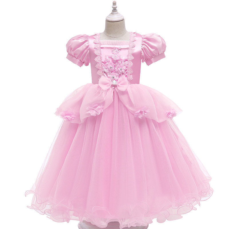 2022 New Cossky Cinderella Princess Cosplay Costume For Children Girls Dress Birthday Party Halloween Carnival Costume alx