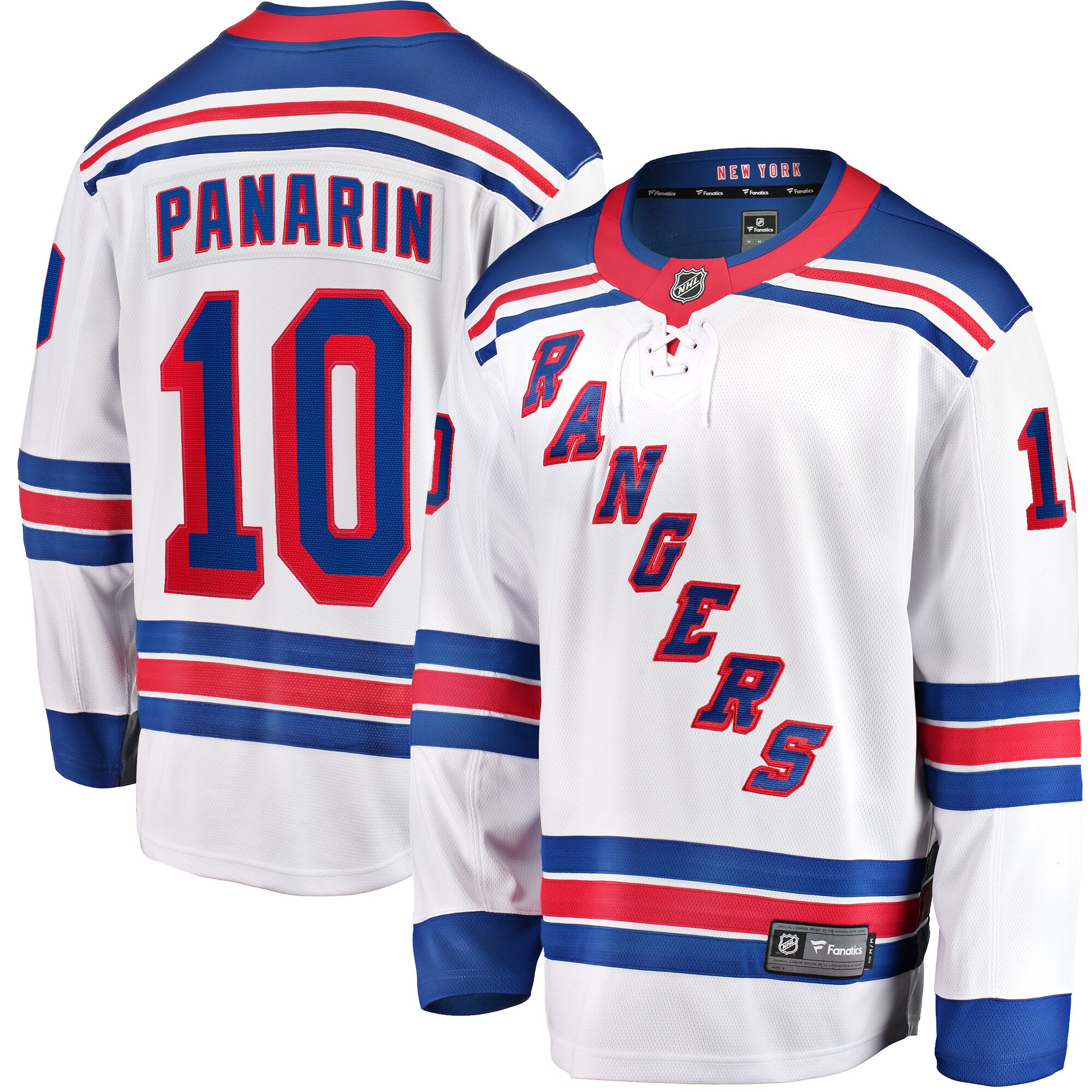 Men's New York Rangers Artemi Panarin White Away Premier Breakaway Player Jersey