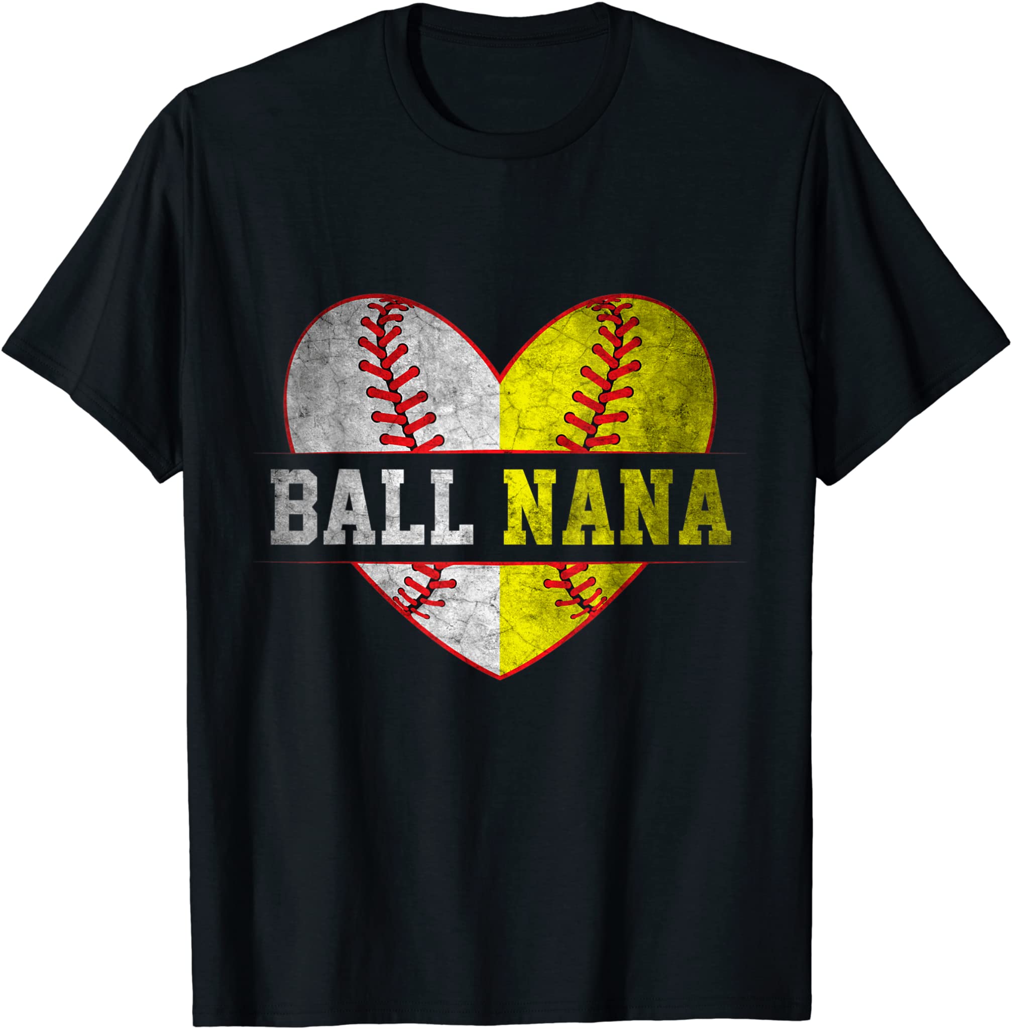 Ball Nana Softball Baseball For Women Mother Day T-Shirt