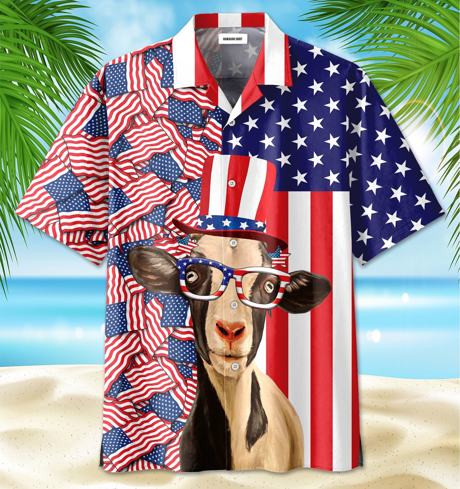 Hawaii Aloha Shirts Goat Of July Ha68468