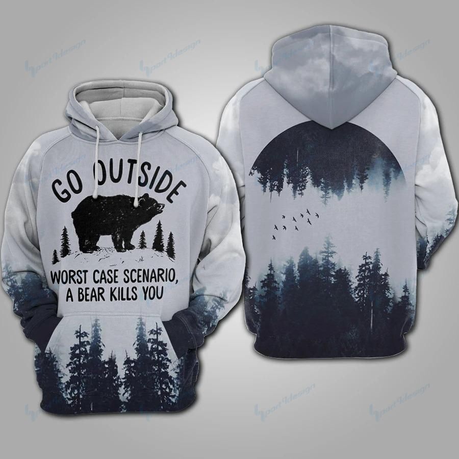 Bear Camping Hoodie 069