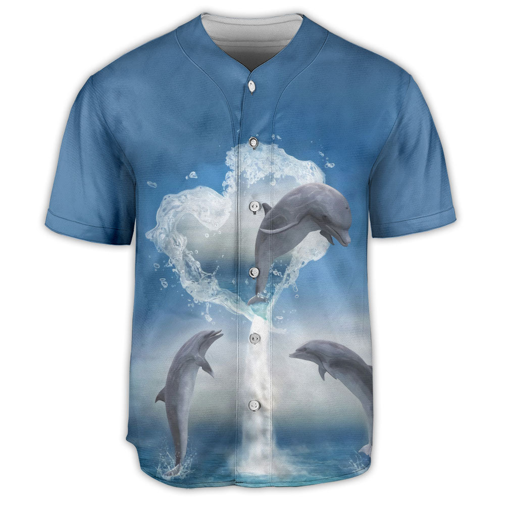 Dolphin Love Sea Freedom Life – Baseball Jersey