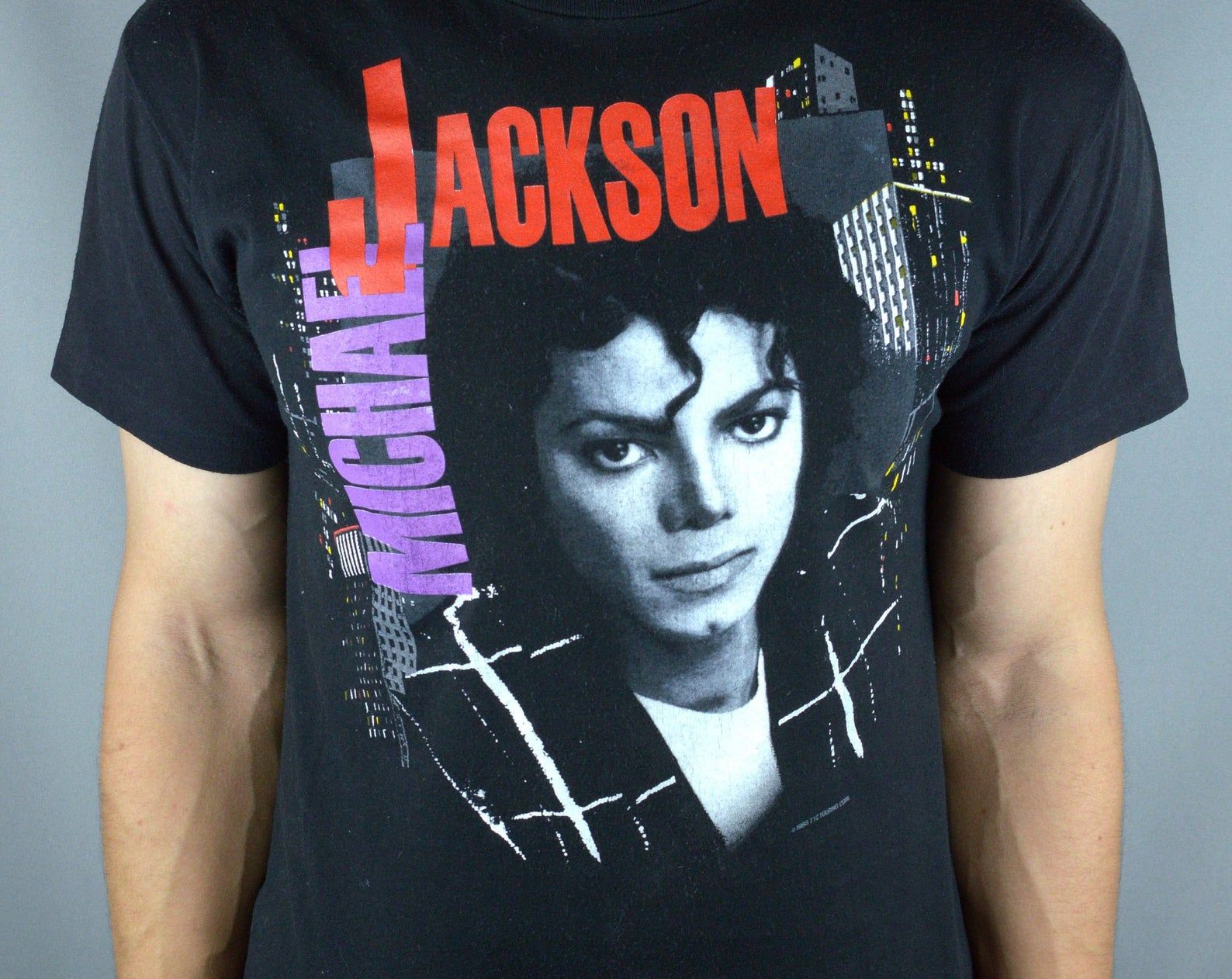 Vintage Michael Jackson Bad Tour 1988 T Shirt Made In Usasingle Stitch