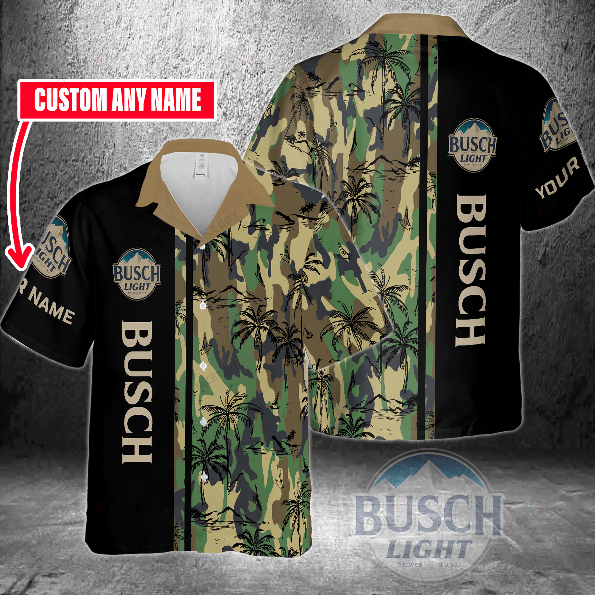 Busch Light Custom Name Hawaiian Shirt 3Hs-N7D8
