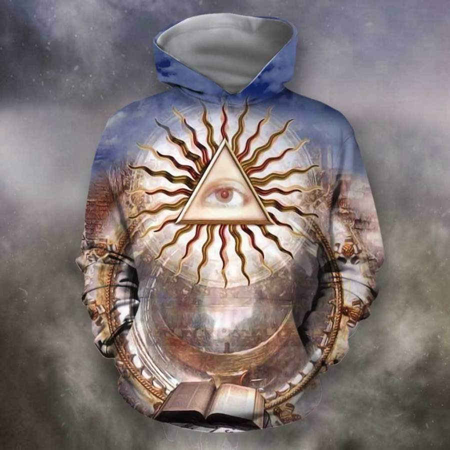 3D All Over Print Regular Masons Hoodie