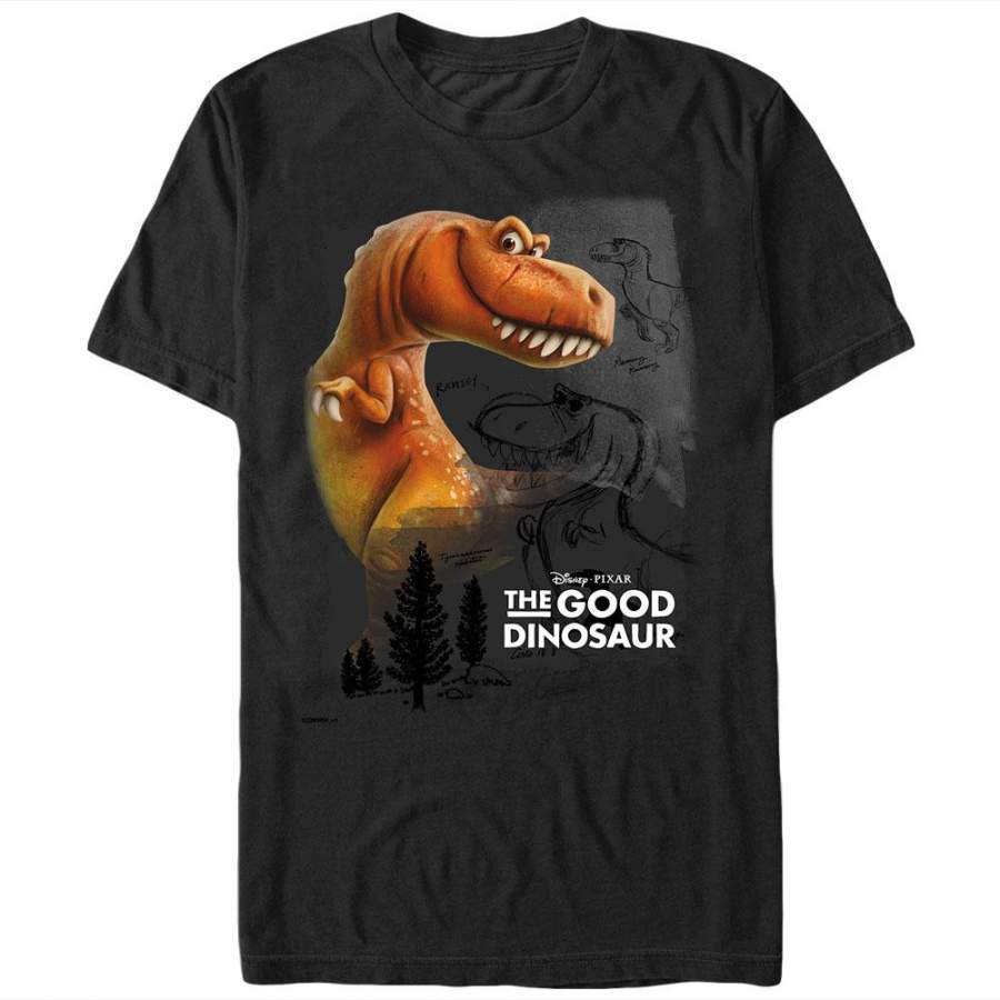 The Good Dinosaur Men’s Ramsey  T Shirt Black S