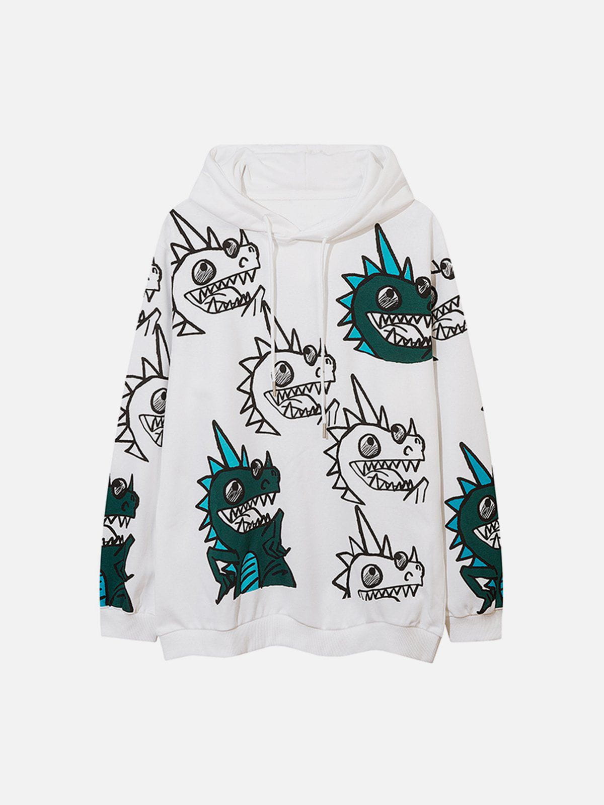 Talishko™ – Cartoon Dinosaur Print Hoodie