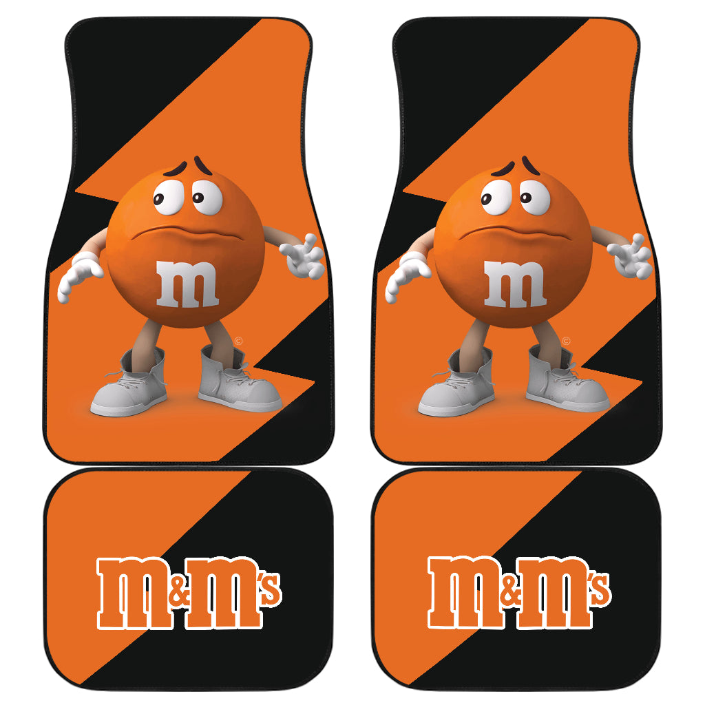 M&M’S Candy Ice Cream Cones Chocolate Orange Car Floor Mats Funny Gift Idea