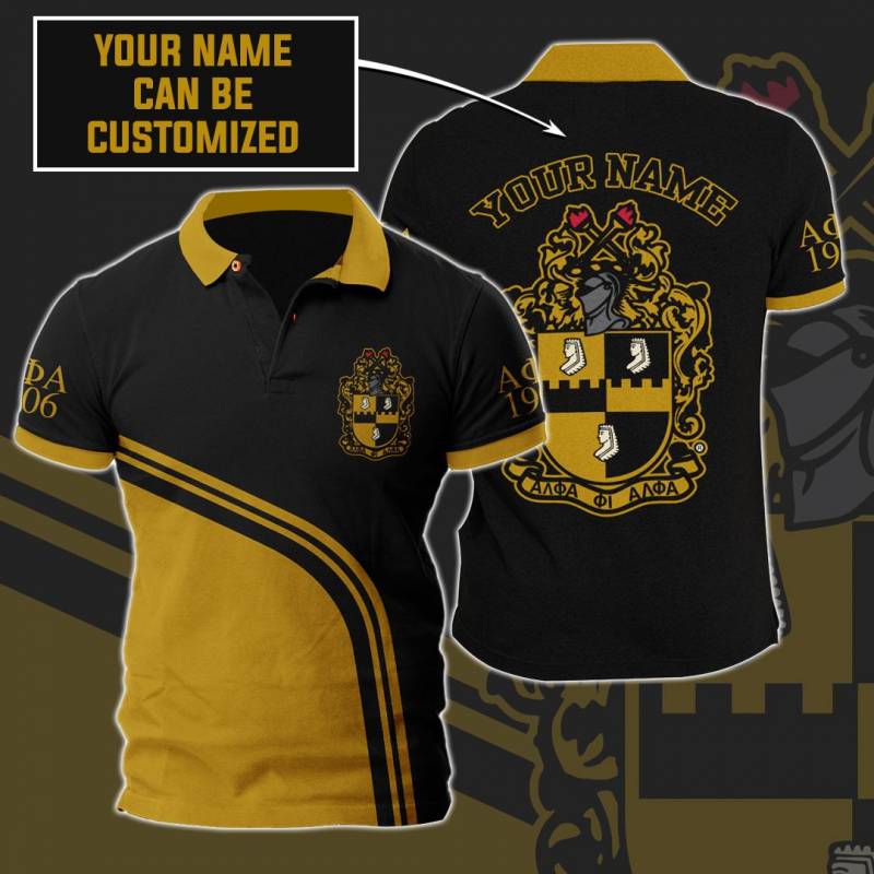 Alpha Phi Alpha Custom Name Polo Shirt