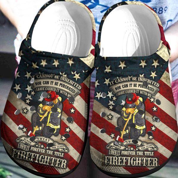 Firefighter Pride Personalized Clog, Custom Name, Text, Color, Number Fashion Style For Women, Men, Kid, Print 3D