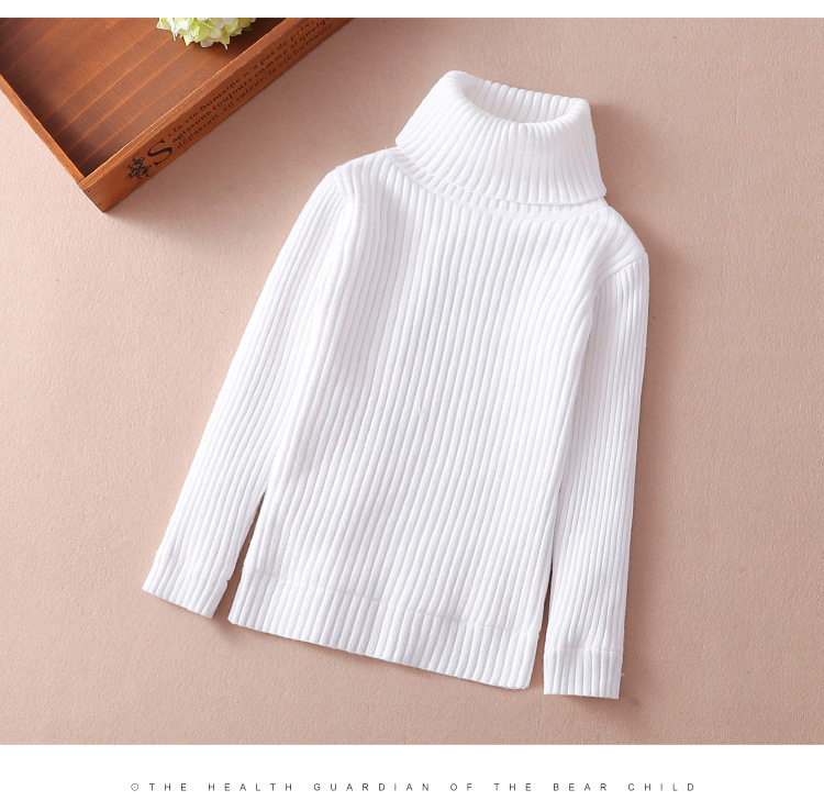 2021 New Fashion Children Sweaters Knit Sweaters Fashion Girls Boys Turtleneck Knit Sweater alx