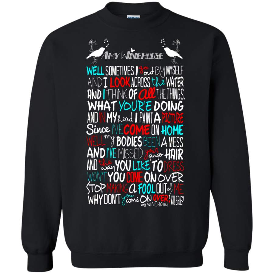 AGR Amy Winehouse Valerie Song Lyrics Sweatshirt