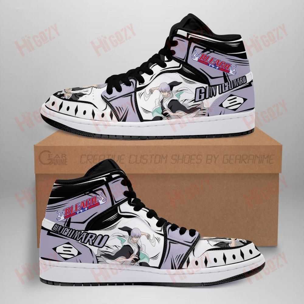 Bleach Gin Ichimaru Anime Sneakers Fan Gift Idea Mn05