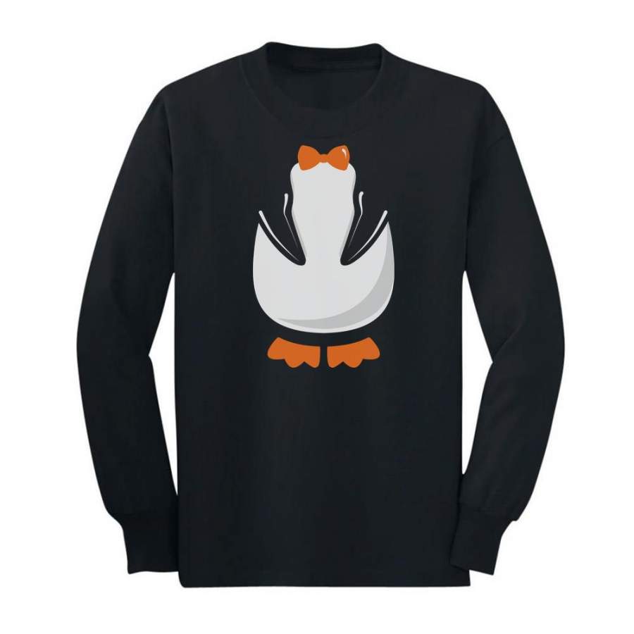 Penguin Costume Youth Kids Long Sleeve T-Shirt