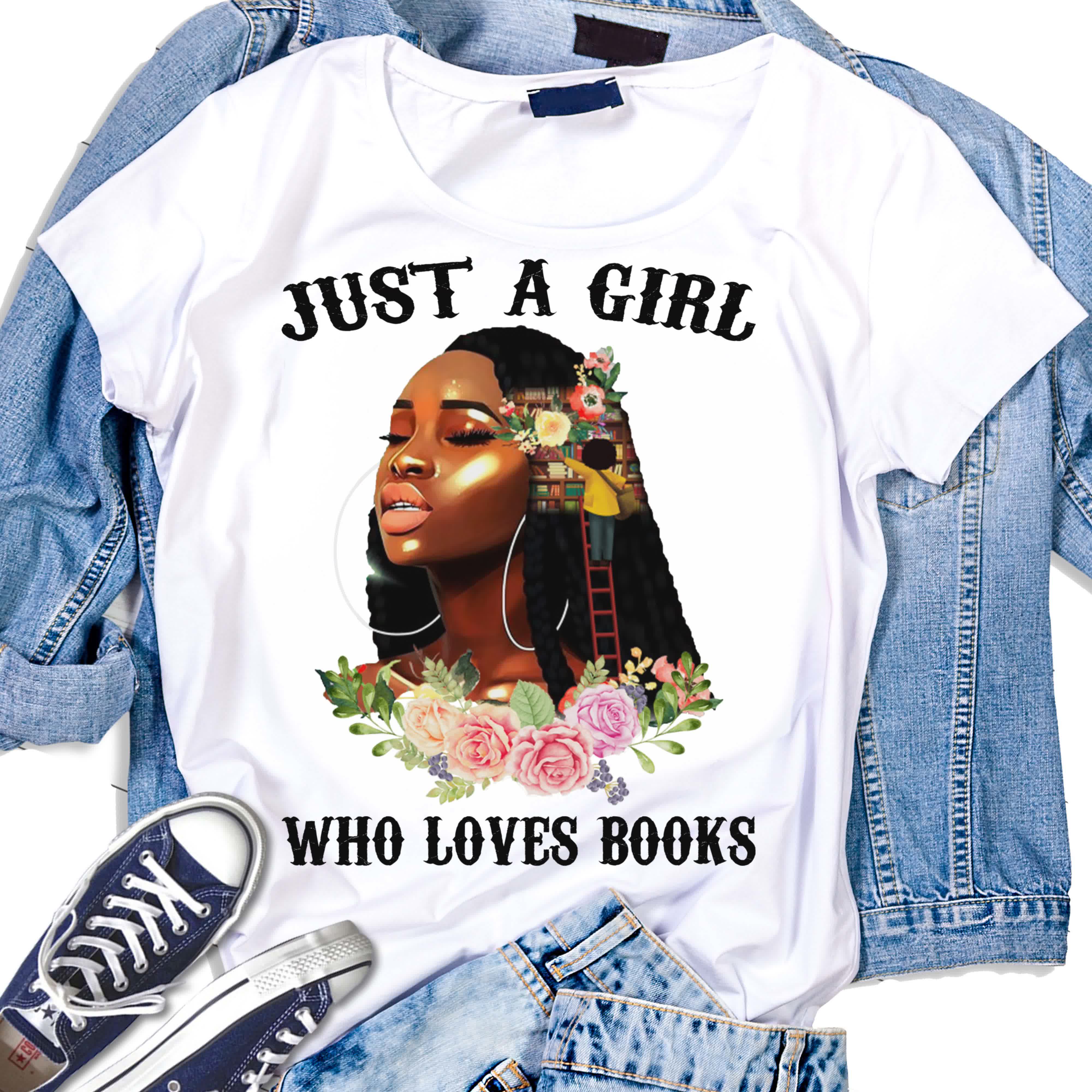 Black Girl Who Loves Books T-shirt Worm Books Black Queen Birthday Gifts Christmas