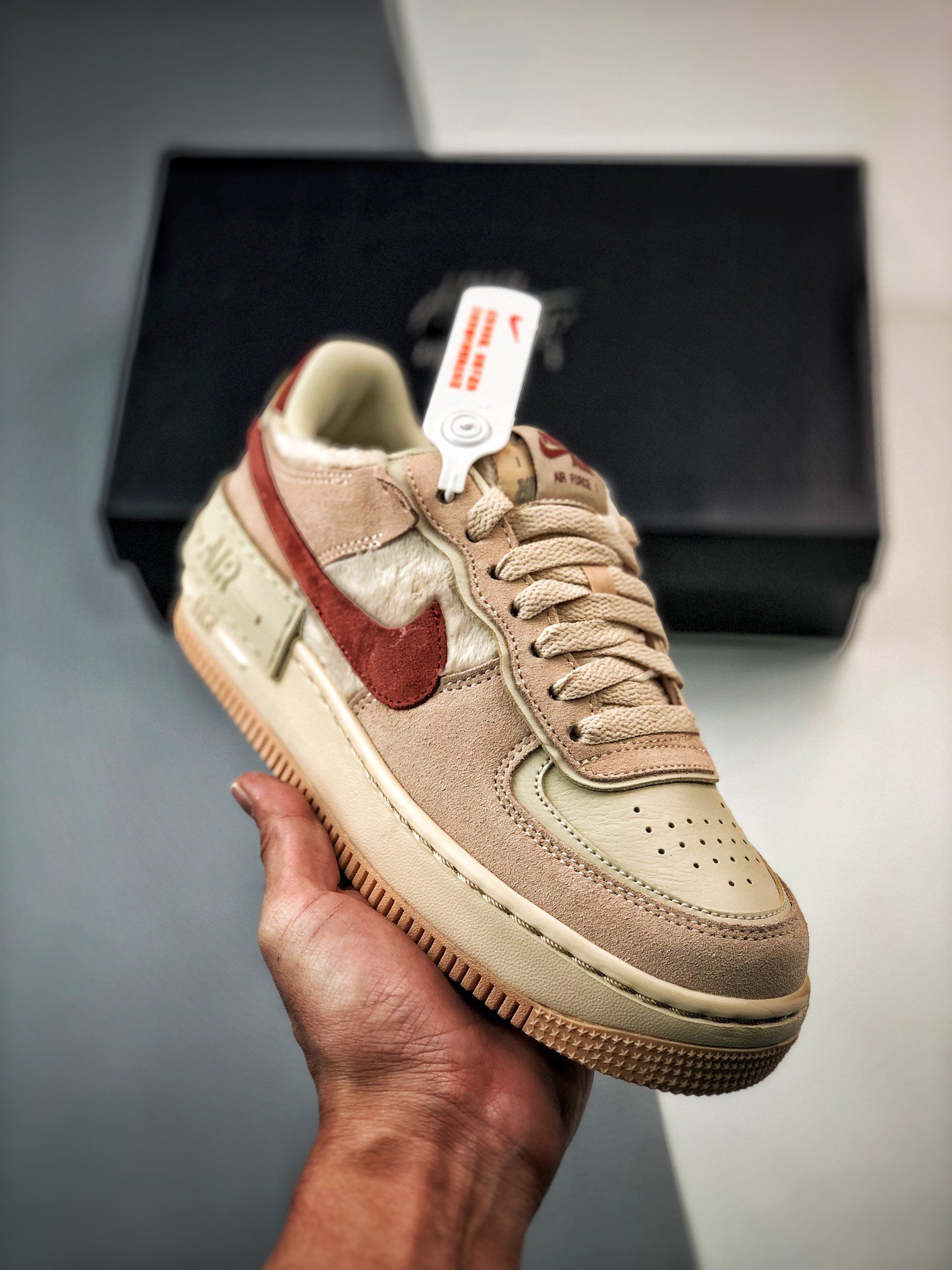 Nike Air Force 1 Shadow ShimmerSanddriftMars Stone DZ4705-200 5340012