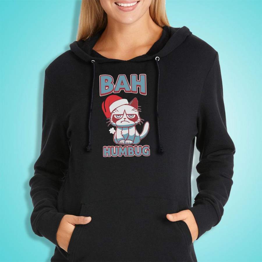 Bah Humbug Cat Christmas Women’S Hoodie