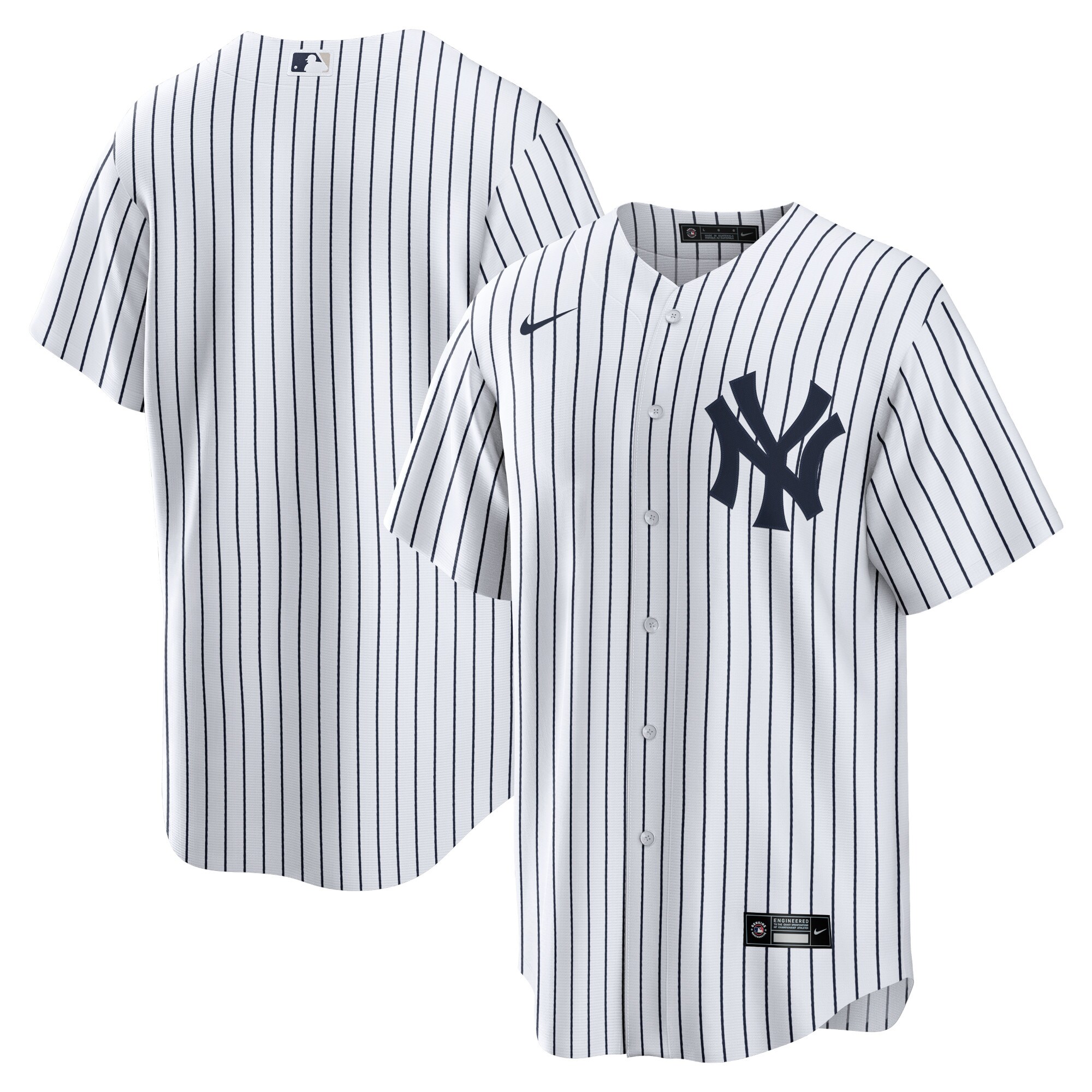 New York Yankees Home Blank Replica Jersey – White