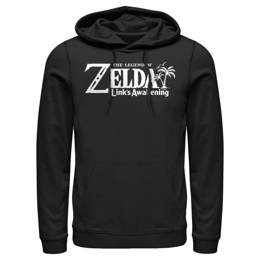 Nintendo Men’s Legend of Zelda Link’s Awakening Classic Logo  Lightweight Hoodie