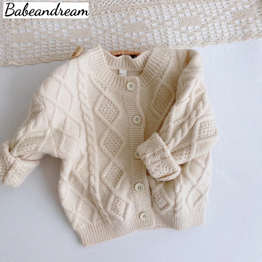 Winter kids baby girls boys autumn winter full sleeve solid knitted outwear coat toddler Boys children Girls cardigan sweater alx