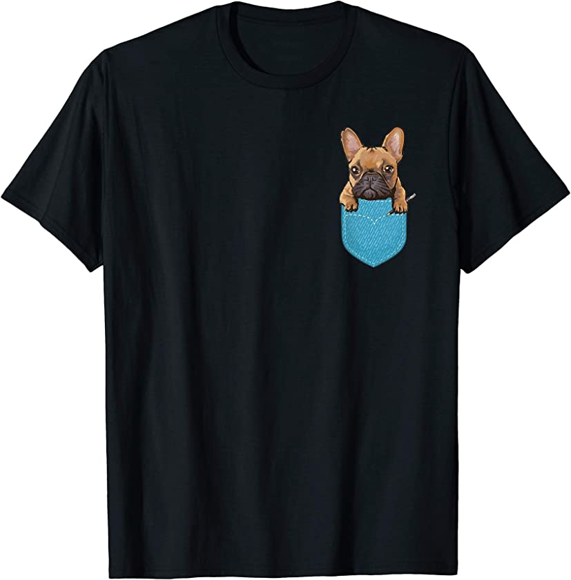 Pocket Frenchie Bulldog Dog Animal Kids Gift French Bulldog T-Shirt