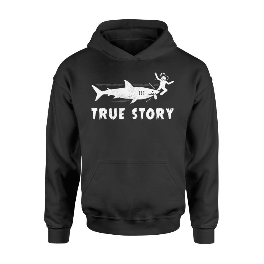 Shark Bite True Story Scary Halloween Hoodie