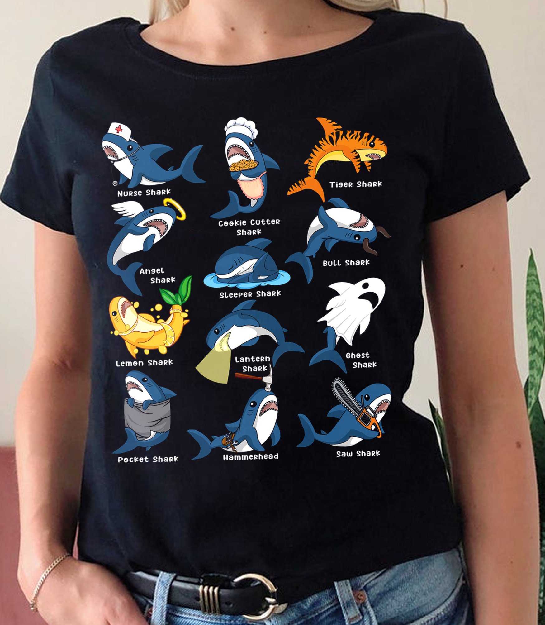 Trending T-Shirt, Funny Shark Shirt, Family Shirt, Hot Trend To Gift Mother’S Day, Father’S Day And My Son, Gift For Her, Gift For Daughter