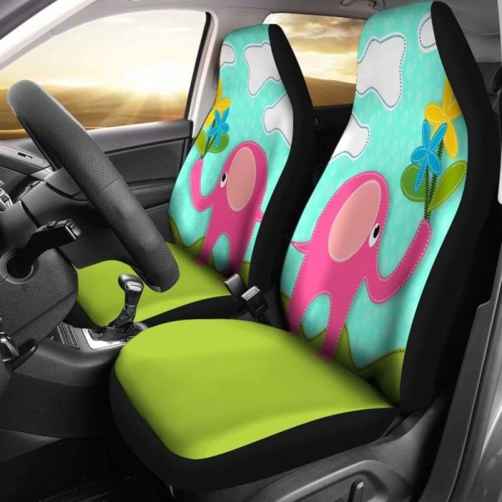 Pink Elephant Car Seat Covers 202820