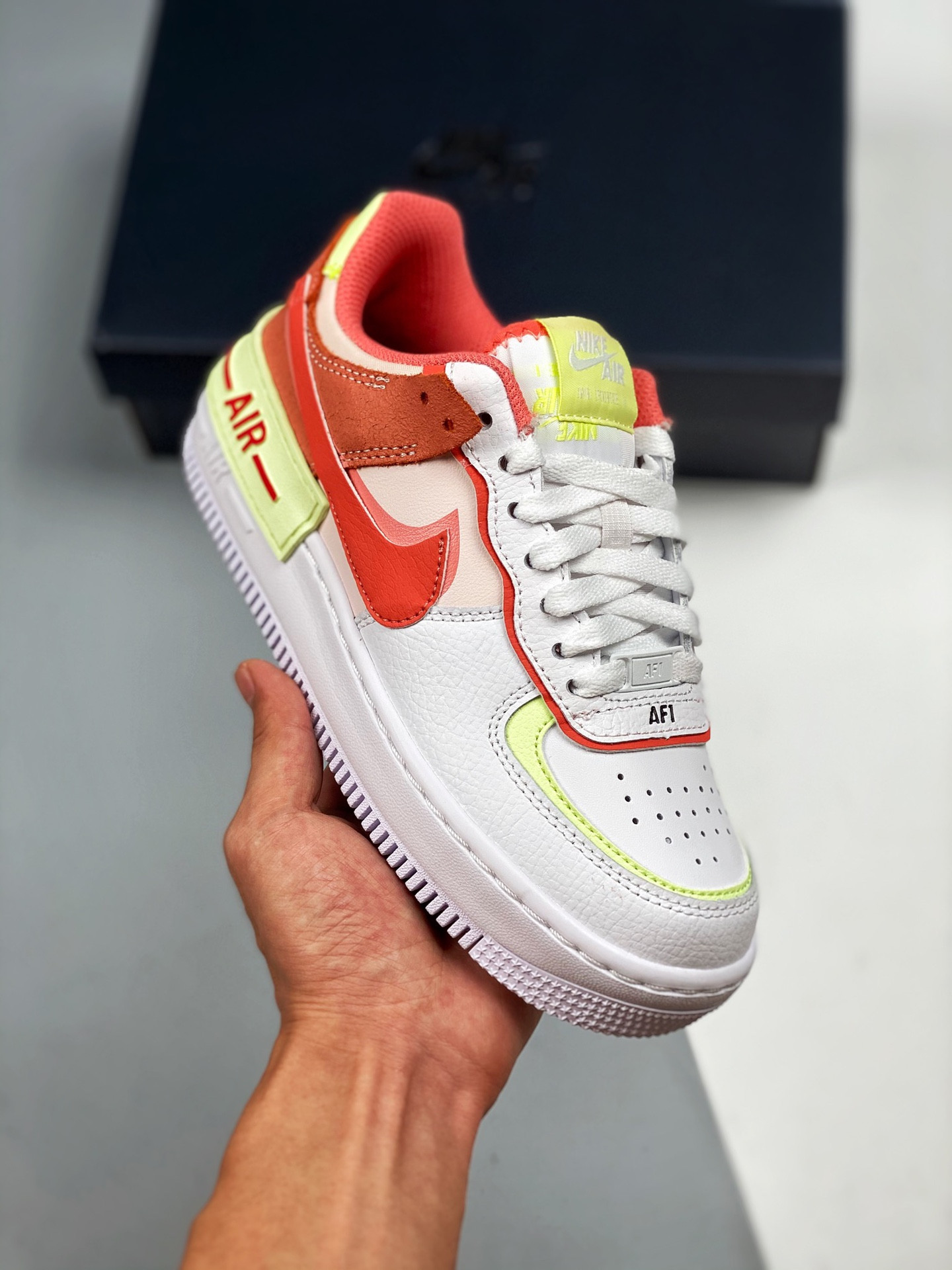 Nike Air Force 1 Shadow WhiteMagic Ember-Crimson Bliss-Lime Ice 5339995