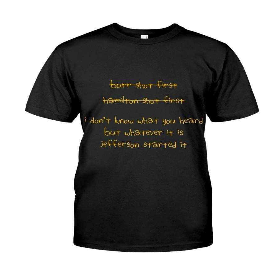 Jefferson Started It Couple T-Shirt Guys Tee