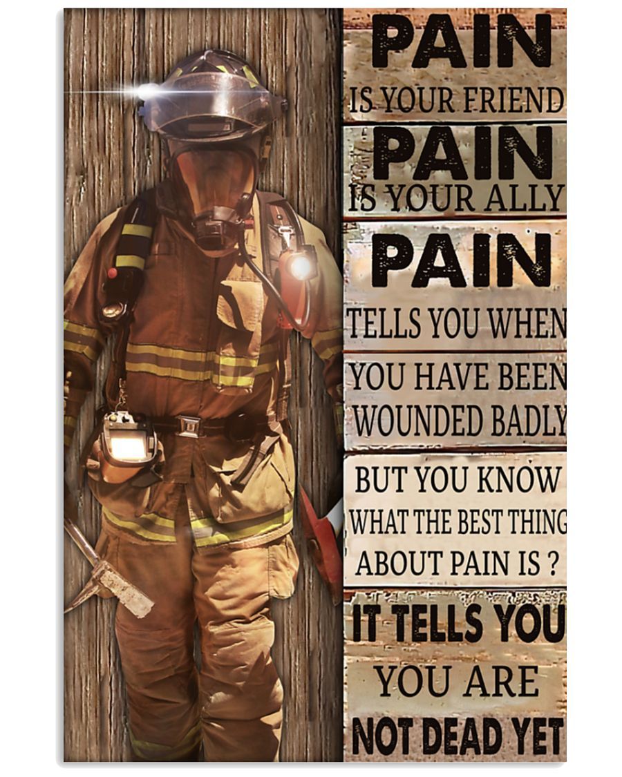 Pain Is Your Friend Pain Is Your Ally Poster And Canvas, Wall Decor ...