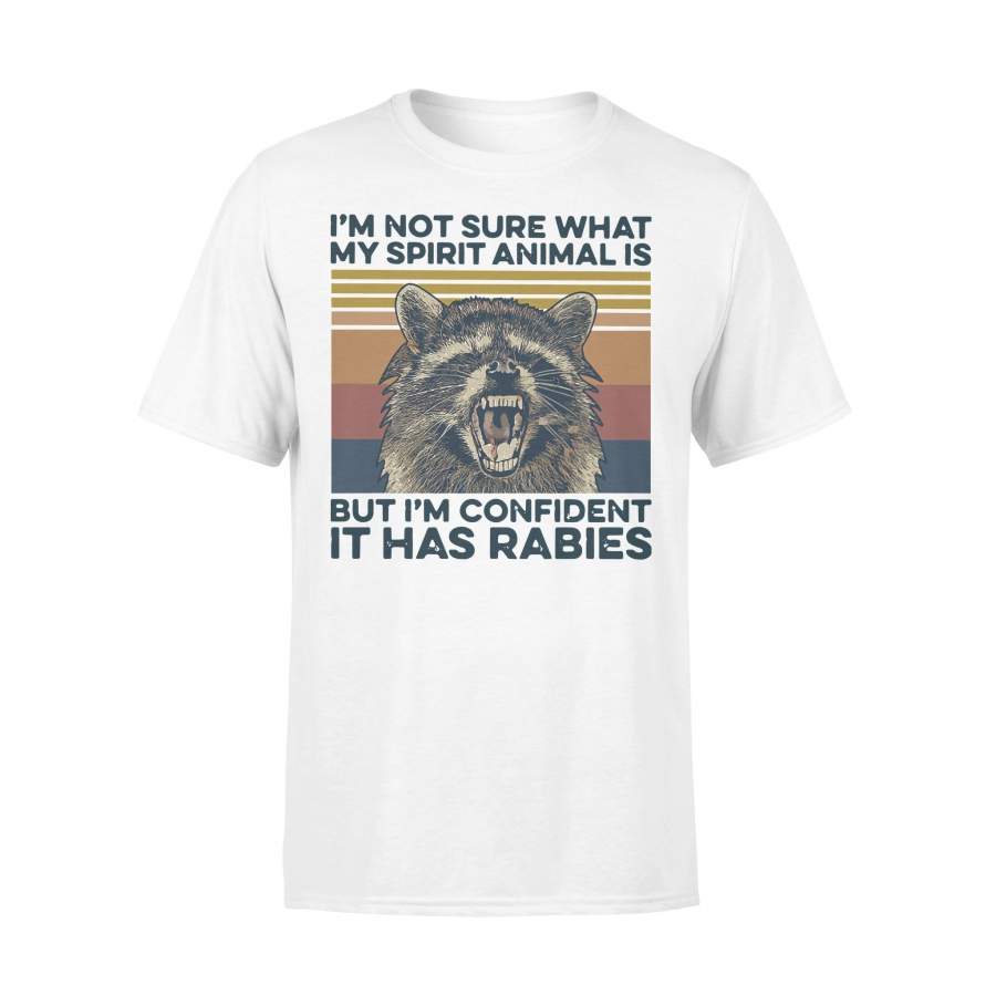 I’m Not Sure What My Spirit Animal Is But I’m Confident It Has Rabies Raccoon Vintage  T-shirt