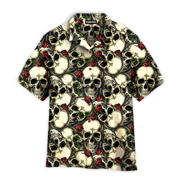 Skull Day Of The Dead Hawaii Shirt For Men Women Ha107478