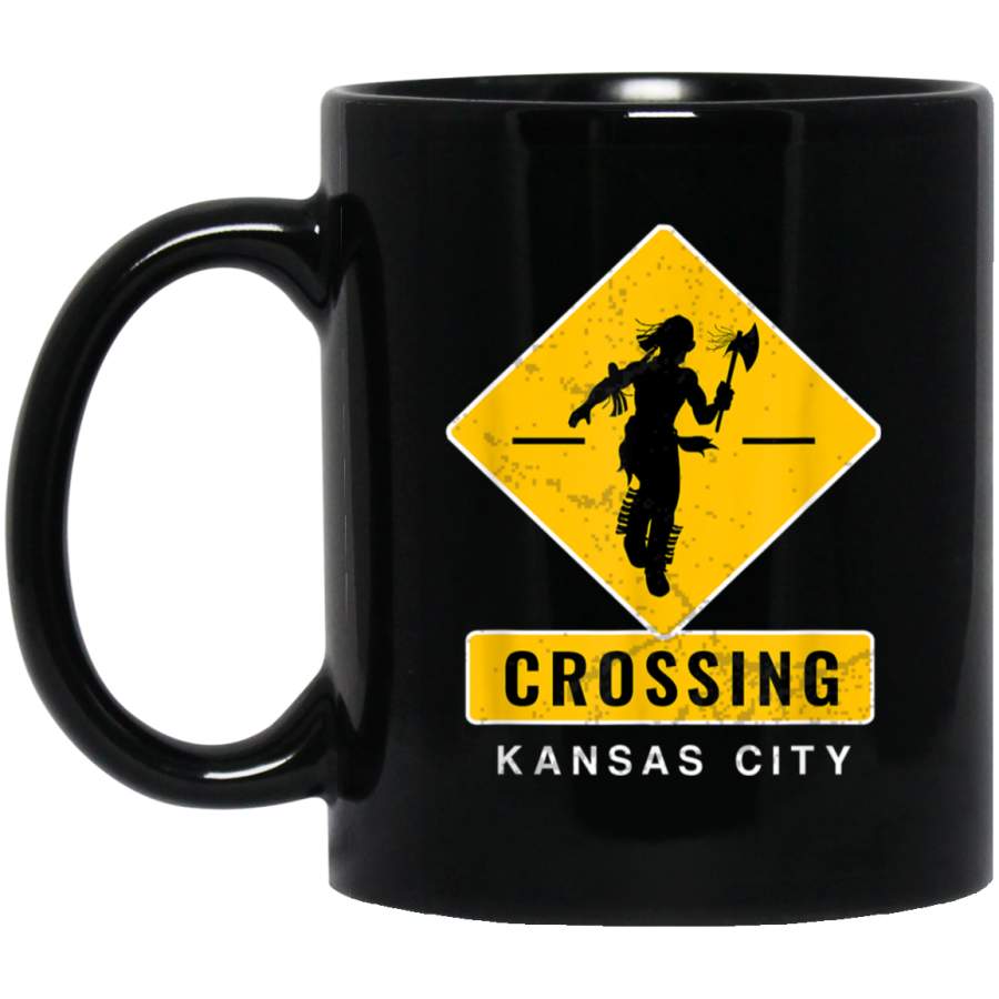 KC Tomahawk Chop Crossing Kansas City Red Sports Fan 2020 Mug