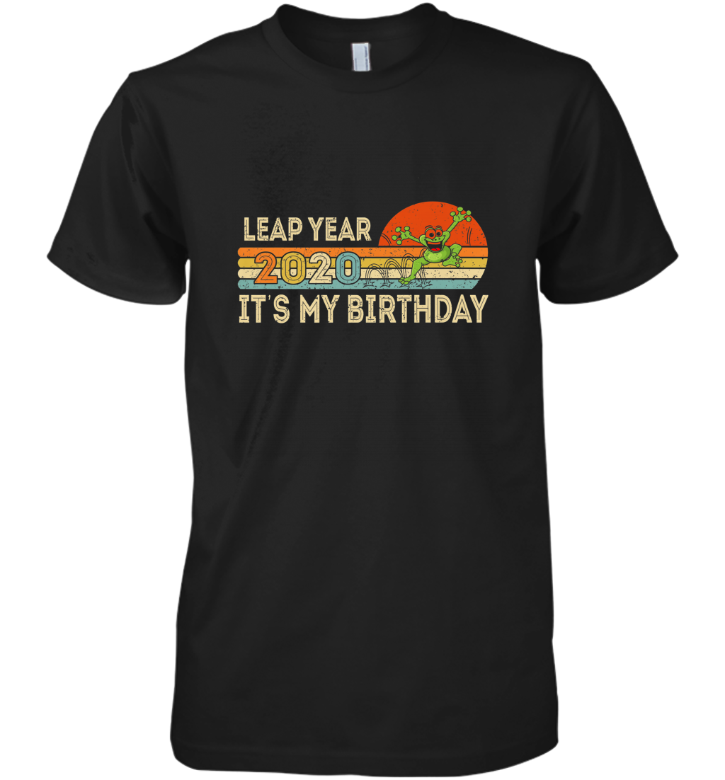 Vintage Lucky Leap Year 2020 February 29th Birthday Men’s Premium T-Shirt