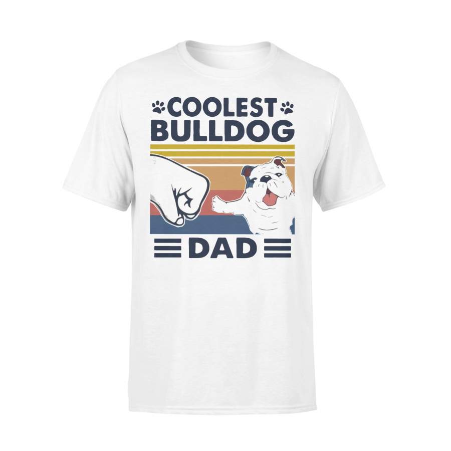 Coolest Bulldog Dad Vintage T-shirt