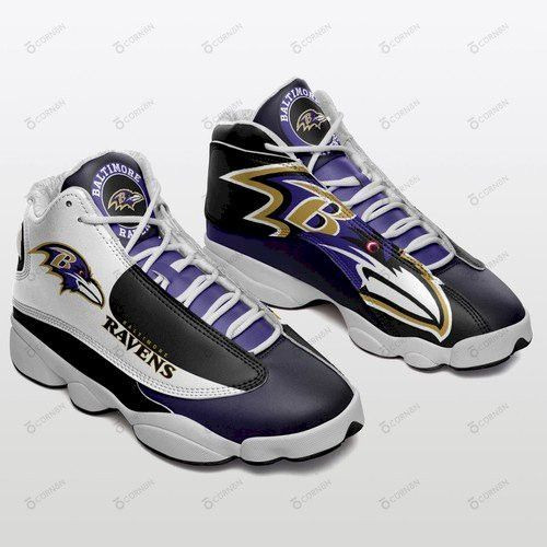 Baltimore Ravens Air Jd13 Sneakers 362 Custom Jordan